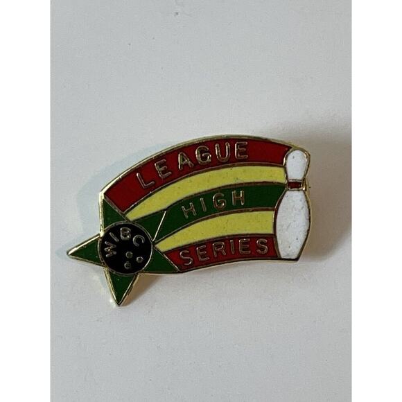 Vintage WIBC Bowling League High Series Pin, 3/4” Inches Taiwan - Picture 1 of 4